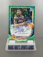 Dorian Finney-Smith Auto 2025-26 Bowman Chrome Green Shimmer Autograph /99