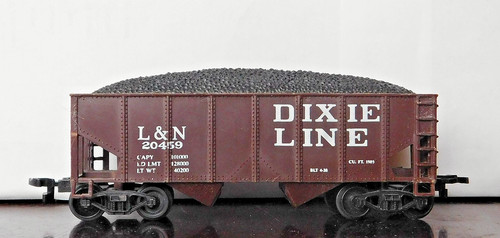 Coche de mineral con carbón DIXIE LINE realista ~ Louisianna Nashville ~ Rd# 20459 - HO | Zustand: Used