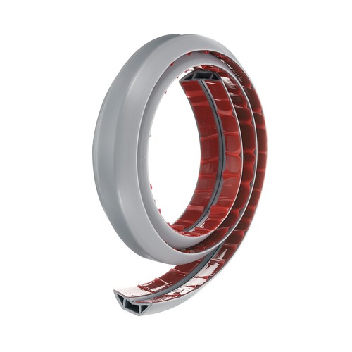 4ft Cord Cover Floor W0.55"xH0.28" Hide Extension Cable Wire Covers Grey - Photo 3/7