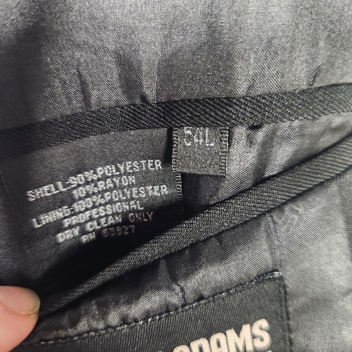 Stacy Adams Anzug Sakko Herren 54 L lang schwarz Dreiknopf Blazer gefüttert Mantel - Bild 10 von 16