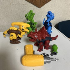 Dinosaur Toys for 3, 4, 5, 6, 7 Year Old Boys, Take Apart Toys with Electric Dri