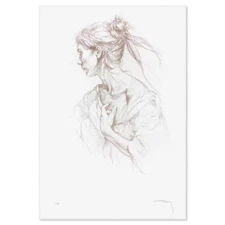 Royo, "Soul" One-of-a-Kind Hand Embellished Printer's Proof on Clay-Board (36" x