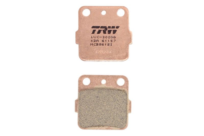 TRW MCB561SI plaquettes de freins arriere contre bruits et vibrations