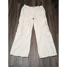 BDG Urban Outfitters Y2K Cargo Pants White Wide Leg Size 32