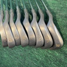 Vintage Ping Eye 2 Red Dot Iron Set 3-PW Mens LH KT-Shaft Steel USA 1° Flat Lie Vintage Ping Eye 2 Red Dot Iron Set 3-PW Mens LH KT-Shaft Steel USA 1° Flat Lie - Image 1