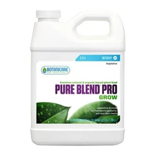Botanicare Pure Blend Pro Grow 1 Quart Hydroponics Nutrient 3-2-4 Veg Organic