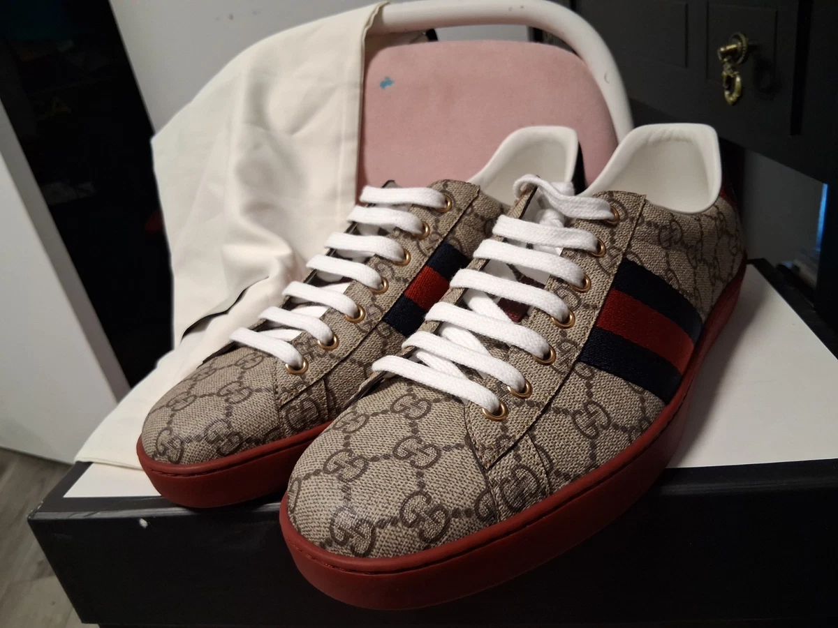 Gucci GG Sneaker Beige Red Blue for sale | eBay