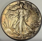 1941-P Walking Liberty Half Dollar, Toned, BU (lot 28)