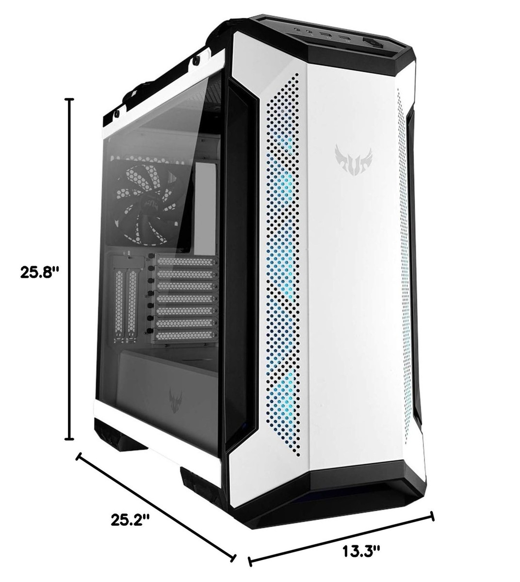 ASUS TUF Gaming GT501 White Edition Mid-Tower Computer Case