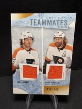 2021-22 Upper Deck Artifacts Tundra Teammates Duos Joel Farabee / Jakub Voracek