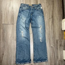 VTG BKE Tyler Men's Jeans 28x31 Medium Wash Faded Bootcut Distressed Vintage