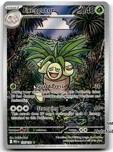Exeggutor 135/132 Mega Evolution Holofoil NM Pokemon