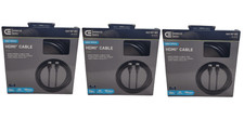 3-PACK Commercial Electric 15 ft. HDMI Cable-Black