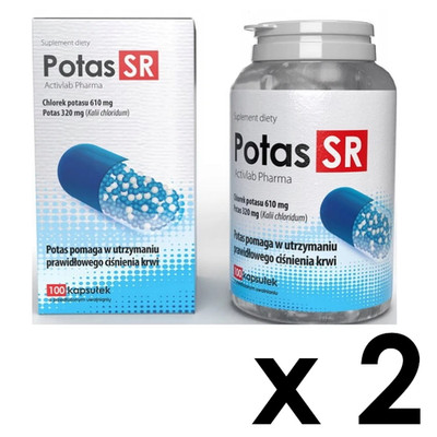 (Einheit/0,10 ) 2 x Activlab Pharma Kalium SR 320 mg, 2 x 100 Kaps. D/S