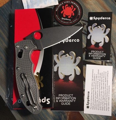 Spyderco Manix 2 LW Maxamet Blade Gray FRCP Handles, C101PGY2 CQI, BNIB