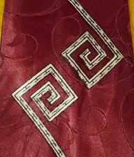 1940s 1950s BOLD VINTAGE ATOMIC SPACE AGE BRENT MENS TIE GREEK MEANDER  50"