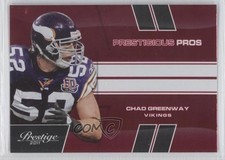 2011 Panini Prestige Prestigious Pros Red Chad Greenway #10 0q4