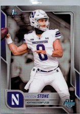 2025 Bowman University Chrome #198 Preston Stone Refractor