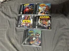 CRASH BANDICOOT 1 2 3 WARPED CTR Bash ✨Playstation PS1 Lot✨ Complete Black Label