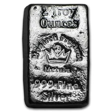 2 oz Hand Poured Silver Bar - MPM