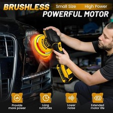 6" Cordless Car DA Polisher Dual Action Buffer Sander Polishing Machine Tool Kit