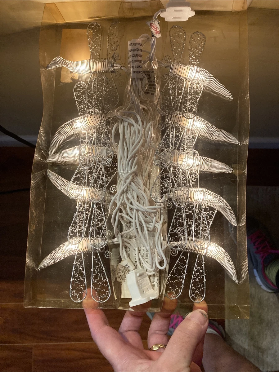 Dragonfly Lantern String Lights Metal 1 Set of 10 DELUXE Heavy