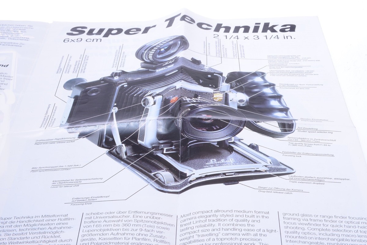 ✓ LINHOF SUPER, MASTER TECHNIKA 4X5 9X12 CM ORIGINAL PRODUCT
