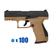 T4E .43 CAL ALPHA PAINTBALL PISTOL PACKAGE KIT - WALTHER PPQ M2 LE - FDE