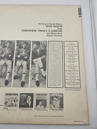 Dean Martin Somewhere There's A Someone Vinyl Lp 1966 RS 6201 Excellent Vintage - Bild 6 von 17