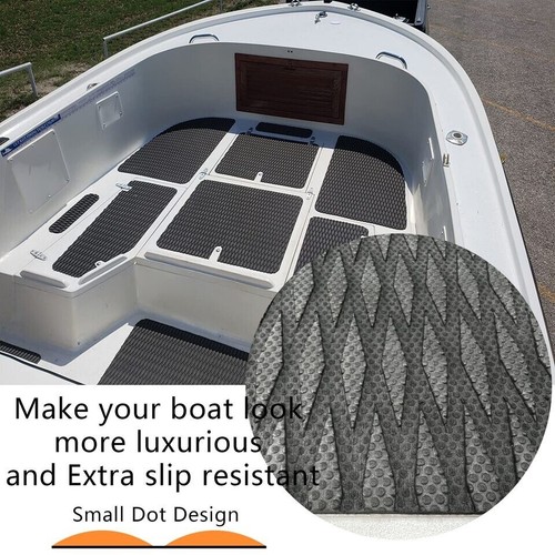 Surfboard Traction Pads EVA Foam Boat Flooring Yacht Antislip Mat ▶Black 35x94in - Picture 14 of 22
