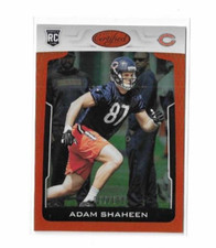 2017 Panini Certified Mirror Orange RC #179 Adam Shaheen Chicago Bears /199
