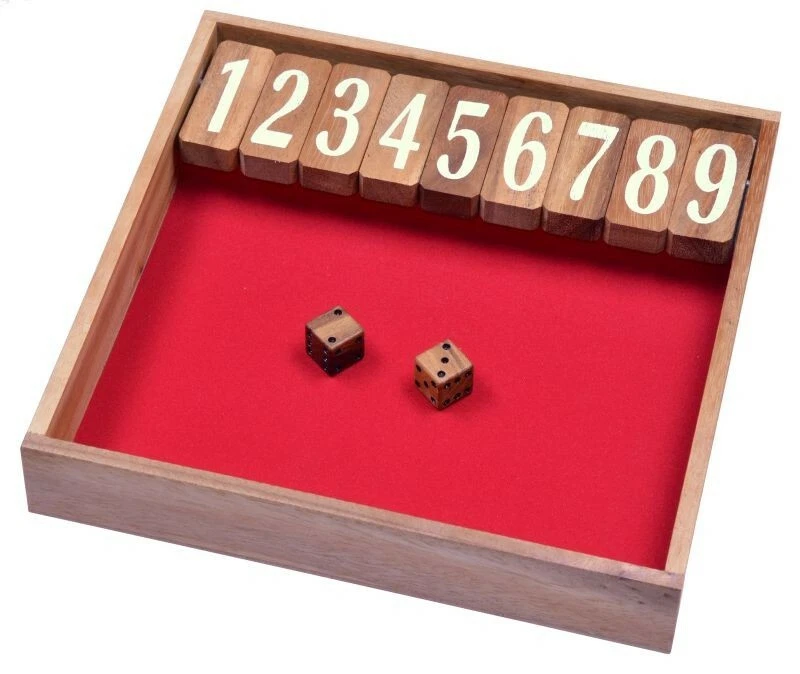 Jackpot XL – Shut the Box Würfelspiel aus Holz für 2+ Spieler - Bild 1 von 2
