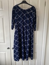 Beautiful IMARA Rayon Size S  Blue  A- Line Dress VGC!.