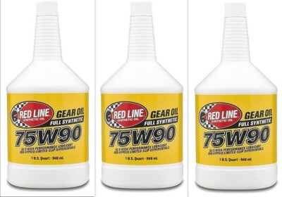 Red Line 57904 75W90 Full Synthetic Transmission Gear Oil Fluid LSD (3 Quarts)