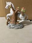Vintage Unicorn Figurine Ceramic White Magical Fantasy Mythical Creature 6" Tall