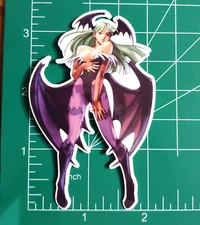 Darkstalkers Morrigan Aensland Sticker, anime girl vinyl decal