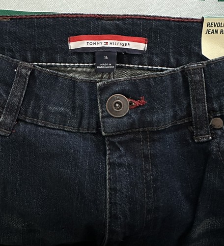 Tommy Hilfiger Jeans 16 Reg Straight boys Dark wash Revolution NWT - Picture 4 of 4