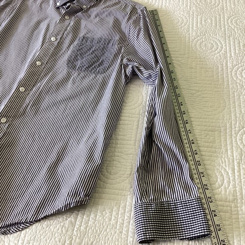 Five Four Mark Mcnairy Designer Button Down Shirt Mens Size L Stripe - Picture 10 of 10