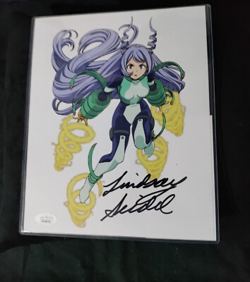 MY HERO ACADEMIA LINDSAY SEIDEL NEJIRE HADO CHAN SIGNED 8x10 PHOTO JSA