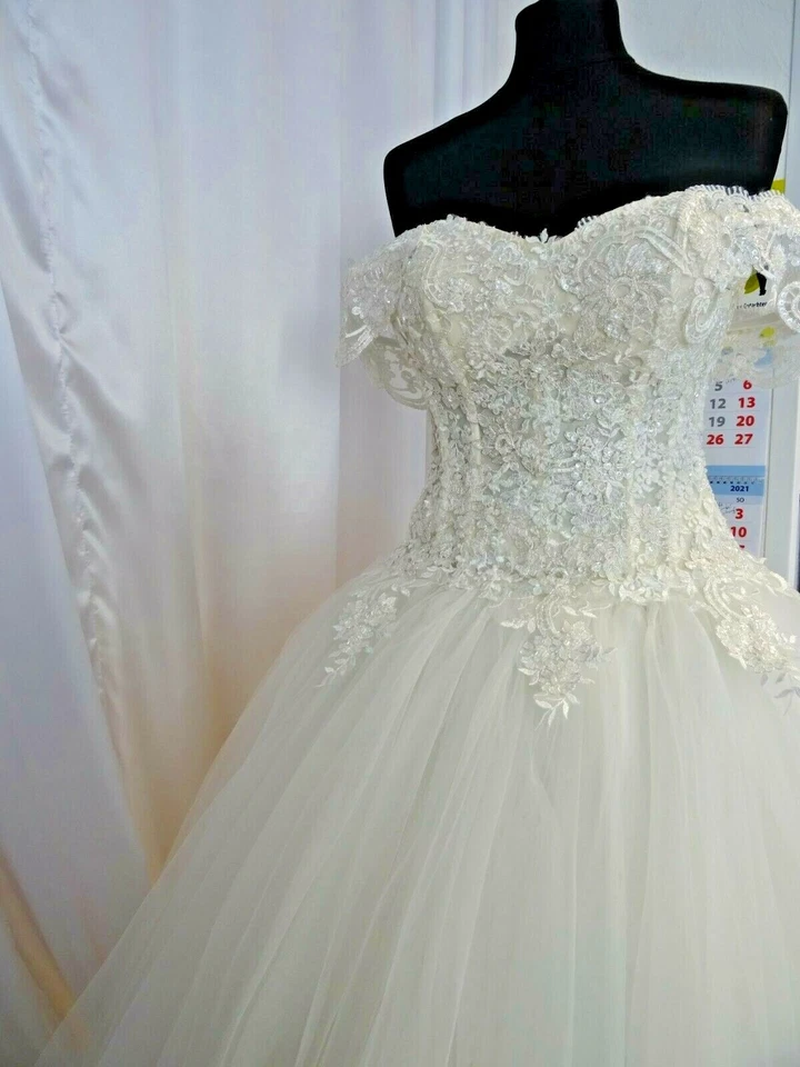 NEU Brautkleid von MS Moda,Gr.32-34,ivory - Bild 2 von 4