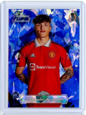 2022-23 Topps UEFA Competition Chrome ALEJANDRO GARNACHO Sapphire Selections SSP
