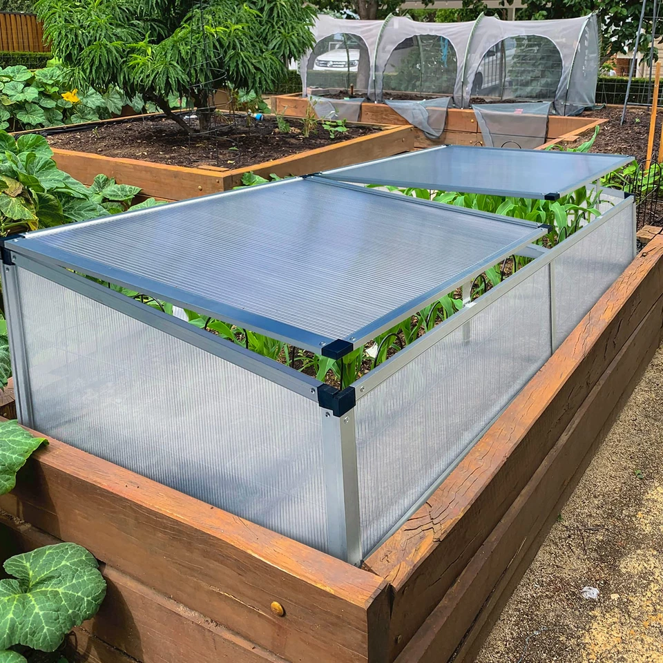 Gegaden Alu Mini-Gewächshaus Frühbeet Treibhaus, Tomatenhaus Pflanzenhaus