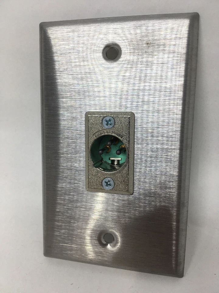 Rapco International | Placa de pared de una sola banda con 1 D3M XLR | SP1-DMS Foto 2 de 4