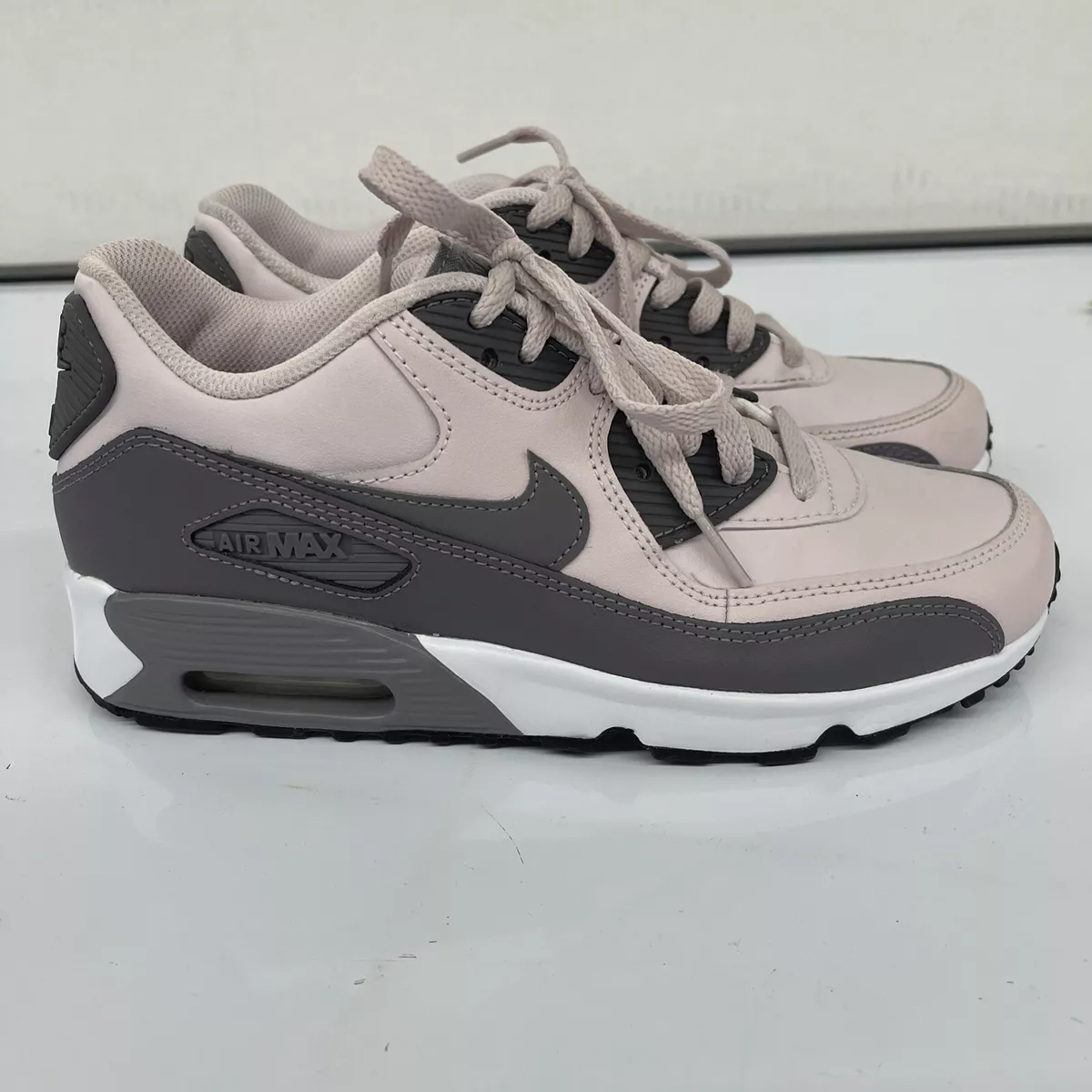 Nike Air Max 90 LTR GS Barely Rose Pink Gray White 833376 601