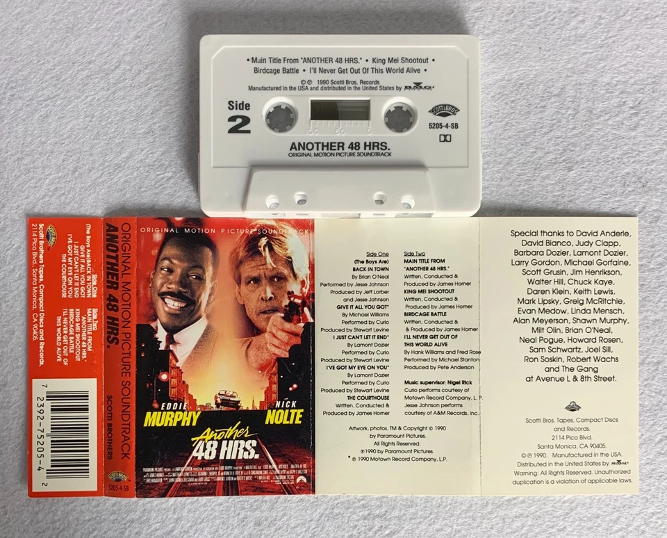 Various – Another 48 Hrs OST, US Cassette - Like New - Image 3 of 4