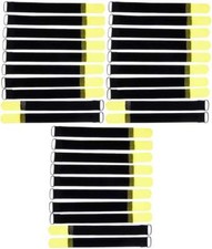 30x Hook and Loop Cable Ties 200x20mm Yellow Cable Ties Cable Hook and Loop Cable Hook and Loop Eyelet
