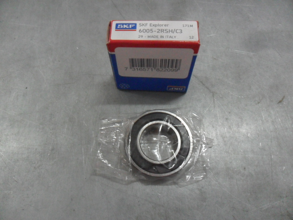 CUSCINETTO A UNA CORONA DI SFERE d.25X47X12 SKF 6005-2RS FAG 6005-2RS