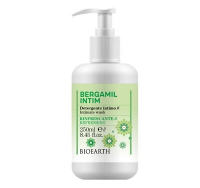 2 Stück Bioearth Bergamil Intim Erfrischender Intimreiniger 250ml
