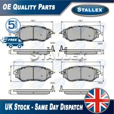 Adatto per Set pastiglie freno anteriori Subaru Impreza Outback Legacy Tribeca Levorg