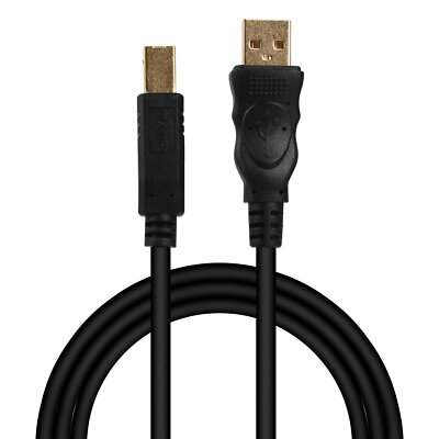 30FT USB 2.0 Printer Cable High-Speed Type A to B Cord for Scanner Copier